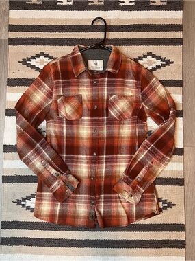 Legendary Whitetails Burnt Orange Plaid Flannel Shirt